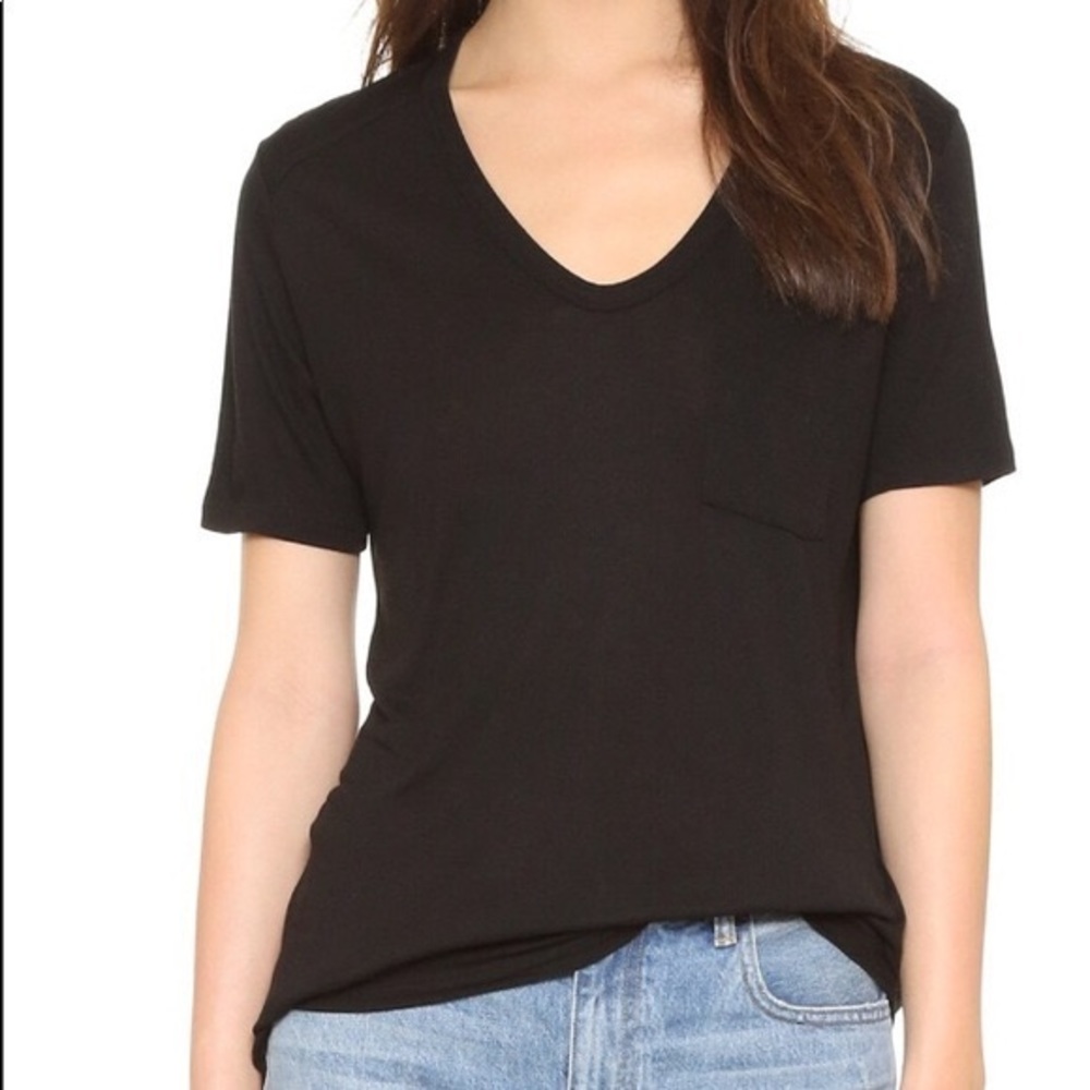 Alexander Wang Short Sleeve Pocket T Shirt/Size XS